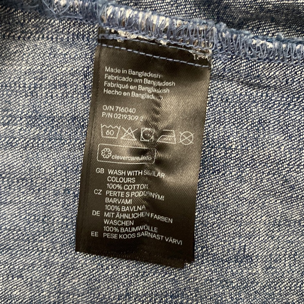 H&M Baby Denim Dress Size 6-9 Months - Picture 6 of 7